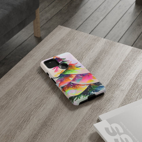 Swooshy Christmas Tree - Impact Resistant Phone Case